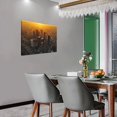 thumbnail image 4 of Cityscape at the Sun Rise Moment Canvas Wall Art Decor, Horizontal Version Artwork Modern Home Decor, Ready to Hang, 4 of 6