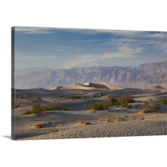 Great BIG Canvas | "California, Death Valley National Park, Mesquite Flat Sand Dunes, late afternoon" Canvas Wall Art - 30x20