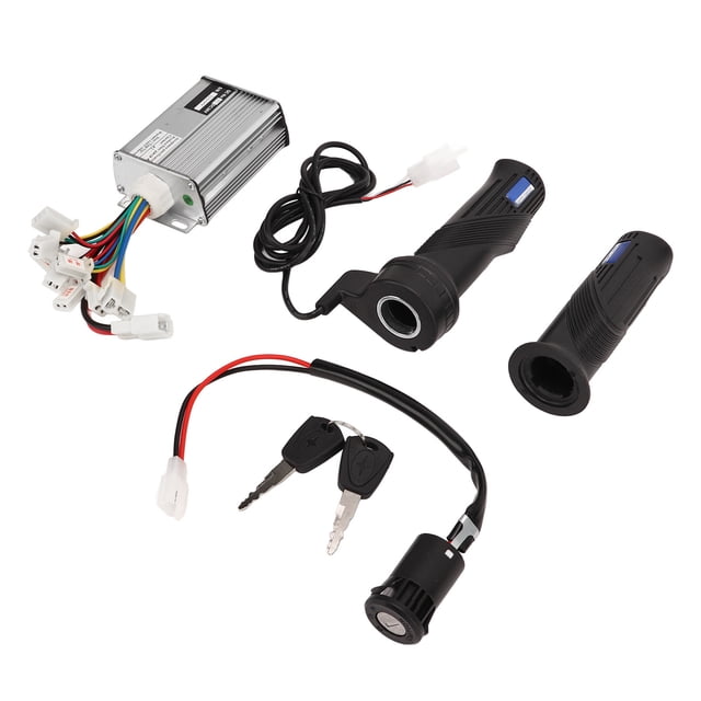 Controlador de motor cepillado de 36 V y 1000 W, juego de puños de acelerador con bloqueo de potencia eléctrica, kit de conversión de bicicleta eléctrica