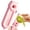 Pink, variant on 2 in 1 Fruit Knives & Peelers, Retractable Stainless Steel Peelers, Cartoon Magnetic Kitchen Gadgets, Dual-Function Orange & Potato Peelers, Compact Portable Fruit Cutter tools,4.92×1.81 in,Coffee