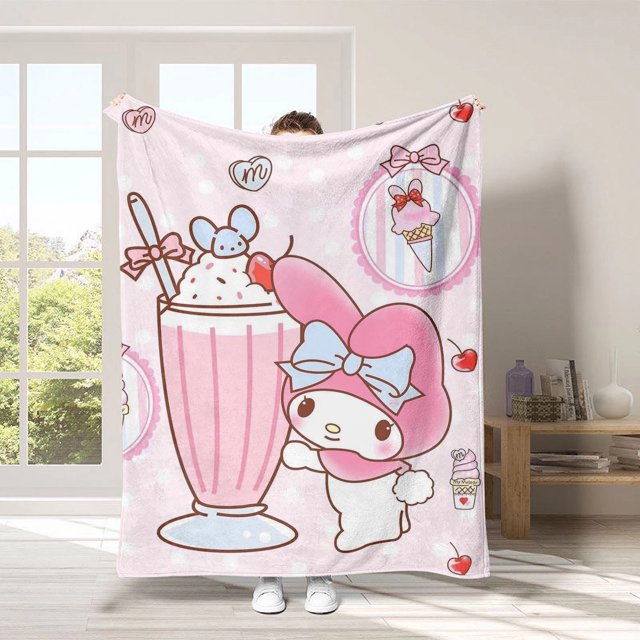 3D Printing, Cartoon Soft Double Flannel Blanket, Super Soft Blanket, Suitable For Living Room, Sofa