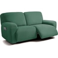 thumbnail image 1 of ULTICOR Design Jacquard Extra Grand 75 Pouces - 100 Pouces, Canapé Inclinable 2 Places, Housse de Causeuse Inclinable Extra Grand 6 Pcs, Housses de Canapé Inclinable, Épais, Doux, Lavable (Vert Rétro), 1 of 5