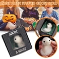 thumbnail image 5 of Adopt A Ghost,Mini Plush Stuffed Ghost Doll,Cute Little Pocket Ghost with A Tiny Scroll,White Wool Felt Ghost Ornaments,Creative for Ghost Stories, 5 of 6