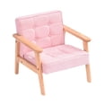 thumbnail image 3 of Sillón tapizado con respaldo para sofá de niña para dormitorio de preescolar Rosa, 3 of 8