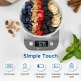 thumbnail image 5 of Etekcity Food Kitchen Scale, Digital Weight Grams and Oz for Cooking, Baking, Meal Prep, and Diet, Medium, Gray, 5 of 7