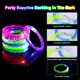 thumbnail image 2 of Pulseras LED - 16 unidades - Accesorios brillantes para fiestas que brillan en la oscuridad - Pulseras luminosas - Juguetes luminosos como regalos de cumpleaños - Pulseras para niños y adultos, 2 of 5
