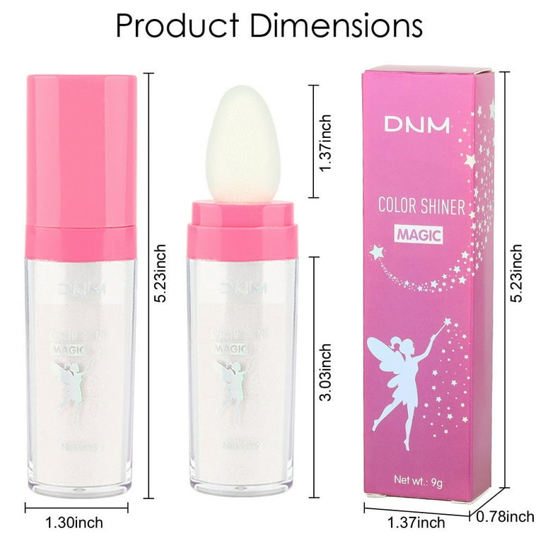 YiFudd 1pcs Glitter Highlighter Powder Stick Makeup Puff Stick