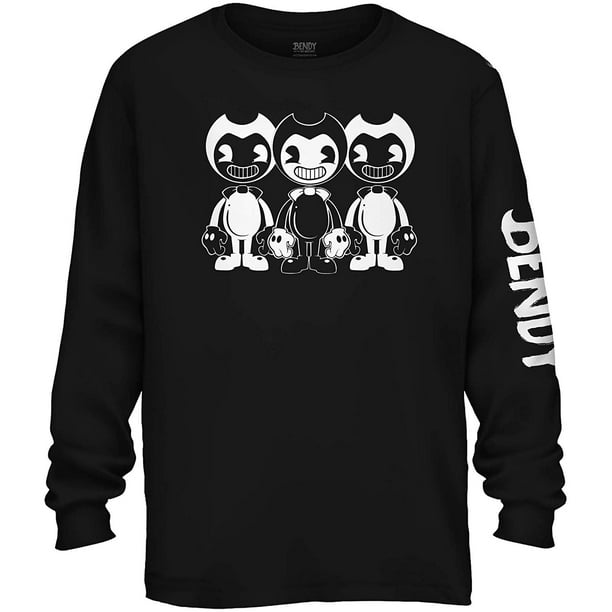Bendy And The Ink Machine Shirt Official Bendy Long Sleeve T - ghost shark hoodie roblox