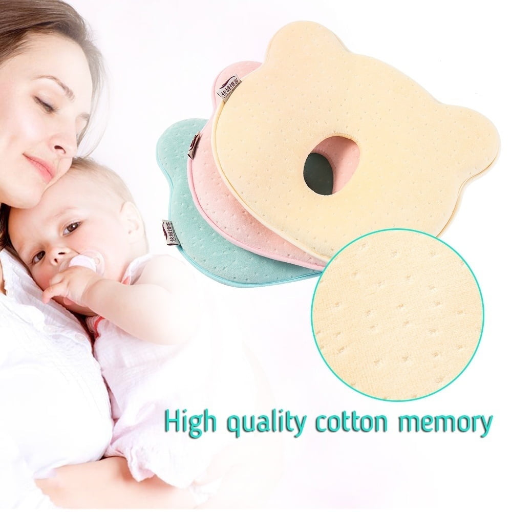Newborn Bear Printed Pillow Infant Baby Support Cushion Pad Prevent Flat Head Newborn Bear Printed Pillow Infant Baby Support Cushion Pad Prevent Flat Head