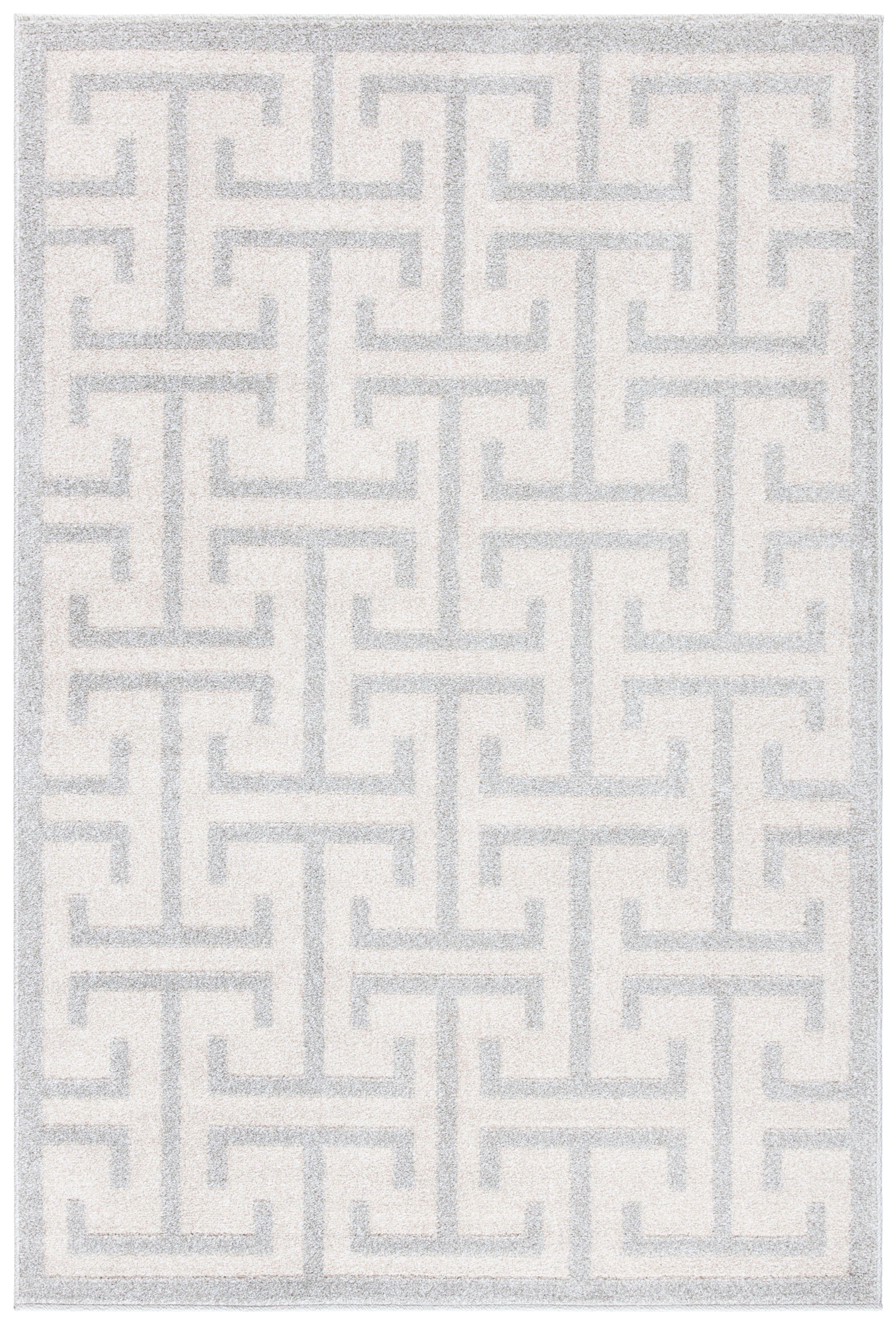 Safavieh Amherst Denton Geometric Area Rug, Ivory/Light Gray, 4' x 6'