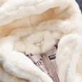 thumbnail image 4 of Toddler Winter Coat 2T Boy Clothes Kids Girls Winter Warm Coats Jacket Clothes Outwear Overcoat Ear Hooded Fur Thicken Fleece Toddler White 18-24 Months, 4 of 5