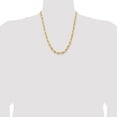 thumbnail image 2 of Diamond2Deal 14K Jaune Gold 7 mm Semi-Solide Corde Chain Collier for Hommes 22, 2 of 7