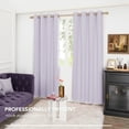 thumbnail image 2 of ZOPZO 100% Blackout Curtains Light Blocking, Lavender, 52W x 63L Inch, Thermal Insulated Window Drapes for Home Living Room Office, 2 Panels, 2 of 7