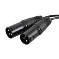 thumbnail image 2 of 1.5m/ 5ft o Cable Cord Dual XLR Male to 3.5mm Male Plug, 2 of 4