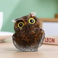 thumbnail image 2 of Holzlrgus Hand-Carved Natural Crystal Owl Statue Reiki Healing Gemstone Animal Figurines Home Office Car Decoration The Best Gifts 2.4 inches (Tiger Eyes Stone), 2 of 7