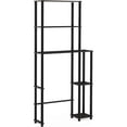 thumbnail image 2 of Over The Toilet Storage, 5 Shelves Bathroom Organizer Space Saver Rack, Espresso/Black, 2 of 5
