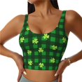 thumbnail image 2 of Lsque Happy St. Patrick's Day5 Printed Women'S Sports Bra, Compression, Moisture Wicking, High-Impact Sports Bra For Women,Supportive sports bra-Small, 2 of 9