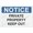 Warning Sign 1, variant on Metal Hanging Plate Horizontal PRIVATE PROPERTY KEEP OUT, Waterproof, Fade and Scratch Resistant, safety signs, equipment Warning signs, etc - NOTICE SIGN Style 20x30cm