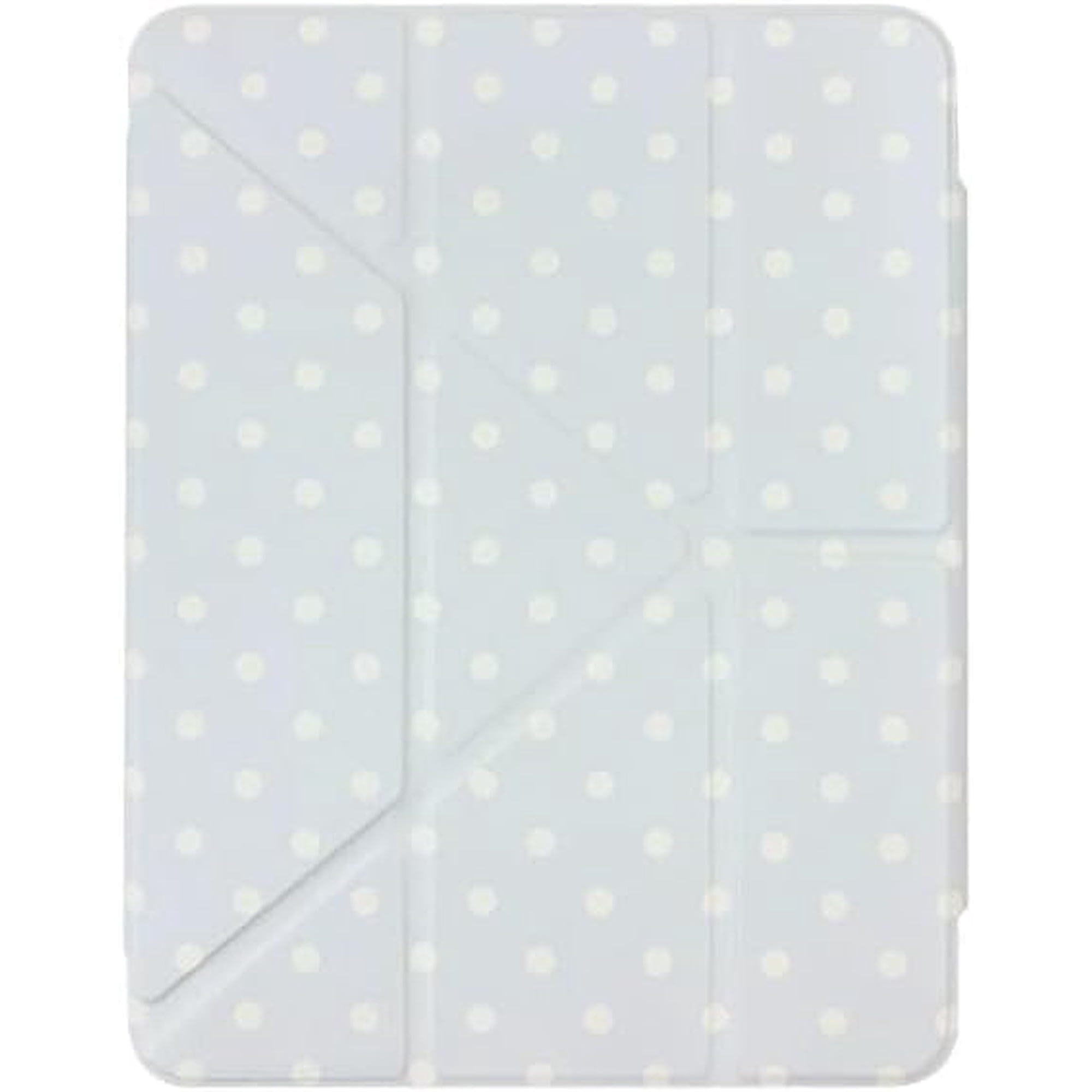 Polka Dot Case for iPad with Adjustable Stand, Cute PU Leather Folio Cover with Stylus Holder, Auto Sleep/Wake, Magnetic Closure and Protective Clear Back