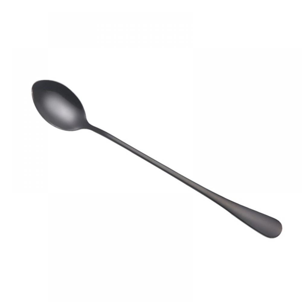 Stainless Steel Spoon Long Handle Iced Coffee Spoon Cocktail Drinking Spoon New 