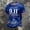 Blue, variant on Xneal 911 25th Anniversary T-Shirt Short Sleeve Casual Print Never Forget 911 Blue Shirts for Men Size 2XL