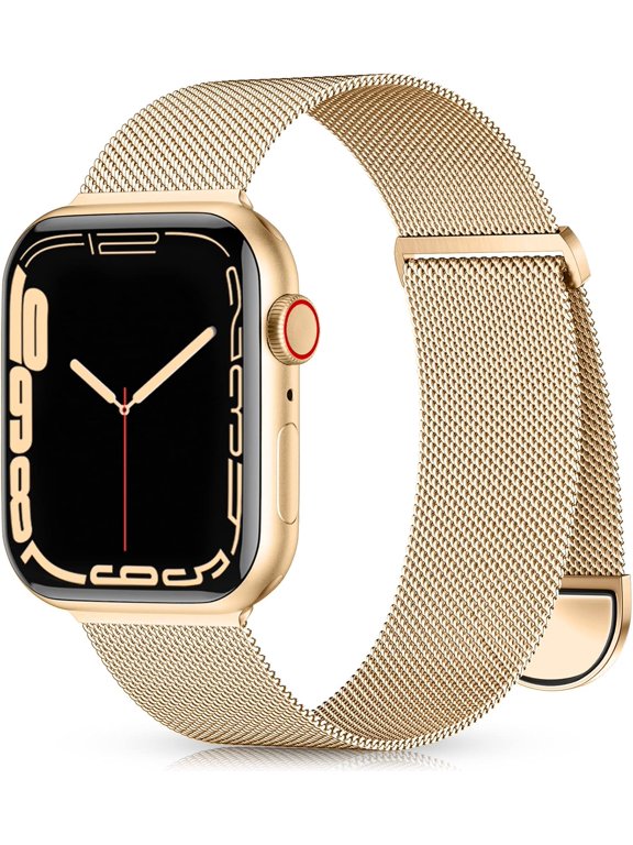 Metal Band Compatible with Apple Watch Band 40mm 38mm 41mm 45mm 44mm 42mm 46mm for Women Men, Stainless Steel Milanese Mesh Loop Magnetic Wristbands for iWatch Series 11 10 9 8 7 6 5 4 3 2 1 SE