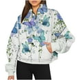 thumbnail image 1 of 2023 Chandail en Molleton Mode pour Femmes 50 % de Réduction Liquidation Chandails en Molleton Décontractés Sans Capuche Mode Manches Longues Imprimé Demi-Fermeture à Glissière Col à Capuche Chemise, 1 of 4