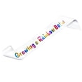 thumbnail image 1 of Growing a Satin Sash s coloridas Suministros para fiestas para niñas Blanco Sunnimix Bastidor de satén de cumpleaños, 1 of 8