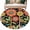 Multi, variant on Round Rugs 6Ft, Vintage Sunflower Round Area Rug Washable Indoor Throw Carpet, Black Boho Retro Summer Botanical Soft Non Slip Circle Rug for Office Cabinet Home Decor Aesthetic