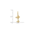 thumbnail image 2 of 14K Gold Polished Double Butterfly Moveable Dangle Pendant, 2 of 4