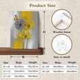 thumbnail image 4 of Teal Dandelion Canvas Wall Art Teal Grey Dandelion with Butterfly on Modern Abstract Wall Art Aesthetic Wall Decor for Living Room Bedroom Bathroom Office, Framed Ready to Hang, 4 of 8