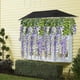 thumbnail image 3 of 12pcs Artificial Flowers Silk Wisteria Vine Ratta Silk Flower Hanging Wedding Decor (Purple), 3 of 5