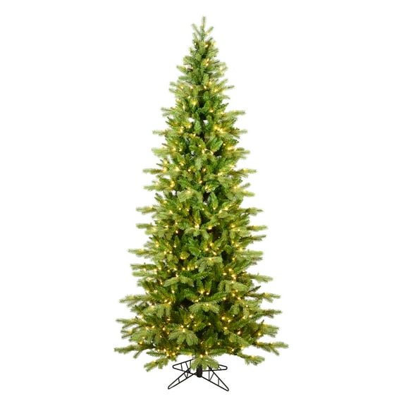 Vickerman 7.5' x 44" Balsam Spruce Slim Artificial Christmas Tree, Unlit