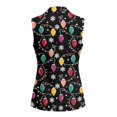 thumbnail image 3 of Uorisanigo Christmas Light Snowflake Vests for Women Open Front Women's Suit Vest with Pockets V Neck Vest Top Elegant Outerwear Size 3XL, 3 of 7