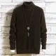 thumbnail image 3 of Suéter de punto de cuello alto para hombre, otoño e invierno, jersey de cuello alto, novedad, sudadera para hombre, estilo coreano, calidad Y2k, 3 of 5