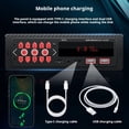thumbnail image 3 of Riwesomey Reproductor MP3 Bluetooth para coche, inserción de tarjeta, disfrute de música sin pérdidas, unidad USB multifuncional Combinaciones de reproductor de DVD/TV para coche, 3 of 6