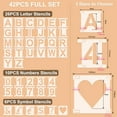 Briartw 4 inch Height Letter Stencils Symbol Numbers Craft Stencils 42