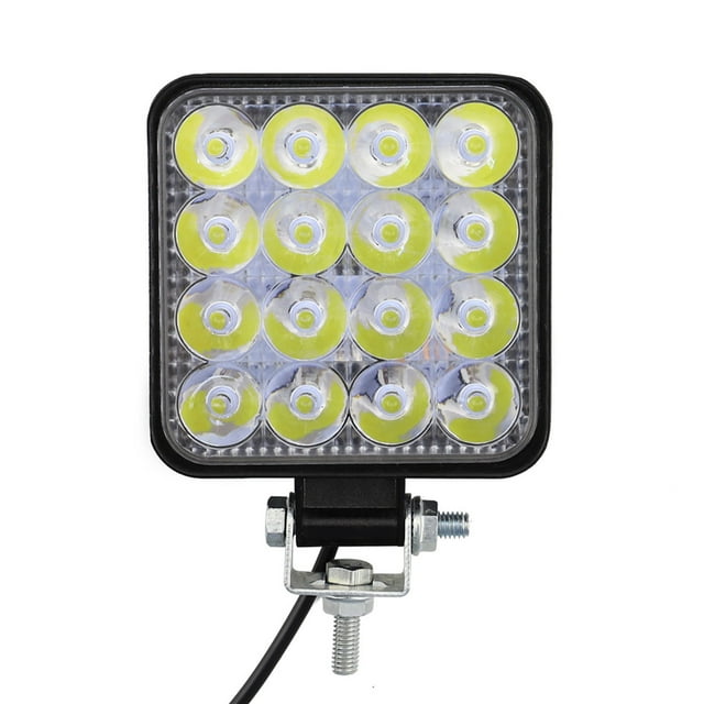 Yeacher 1Pcs 48W 3.3inch LED Work Light Square Spot Lights 6500K LED Driving Light for