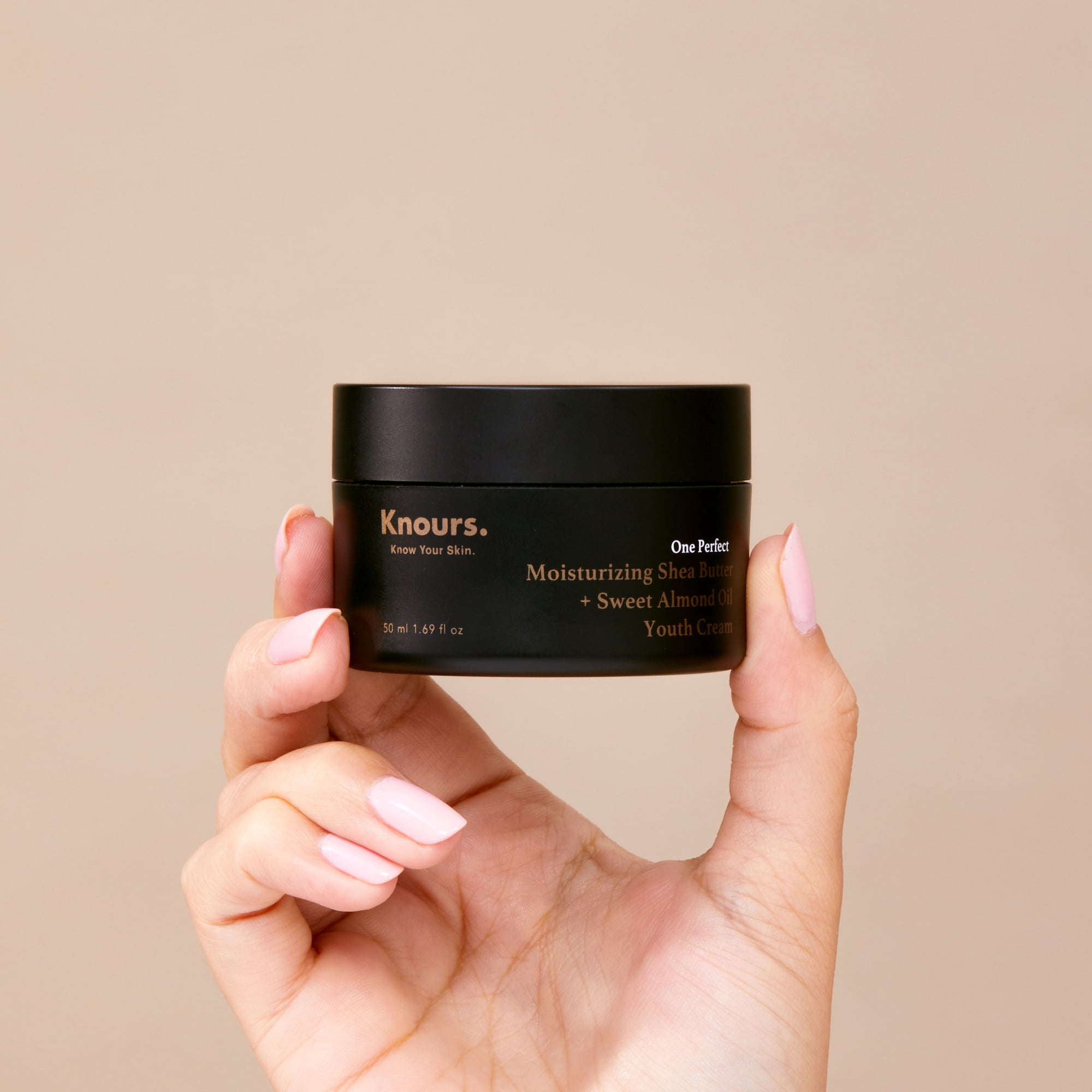 Knours. Moisturizing Shea Butter + Sweet Almond Oil Youth Cream 50ml, Korean Skincare Clean Beauty