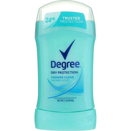 Degree Anti-Perspirant And Deodorant Invisible Solid For Women, Shower Clean - 1.6 Oz, 3 Pack