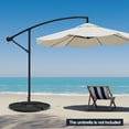 thumbnail image 4 of Gymax Parasol Déporté de Patio 4 Pcs 185 Lb Robuste Base Support Eau Extérieur, 4 of 10