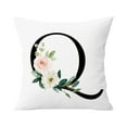 thumbnail image 2 of AZZAKVG Mother'S Day Room Decor Pillow Case Throw Covers Alphabet Decorative Cases Abc Letter Flowers Cushion 18 X Inch Square Protectors For Sofa Couch Bedroom Car Chair Home, 2 of 4