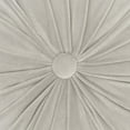 thumbnail image 2 of Light Gray Tufted Round Throw Pillow, 2 of 5