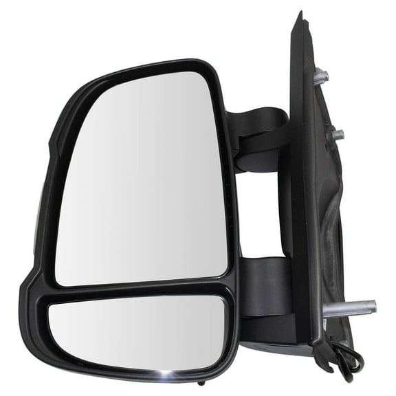 TRQ Mirror Manual Signal Textured Black Driver Side Left LH for Ram Promaster MGA08084 Fits select: 2014-2021 RAM PROMASTER 2500, 2014-2021 RAM PROMASTER 3500