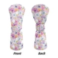 thumbnail image 5 of Uorisanigo Golf Club Head Covers Set 3 Pack, Funny Golf Club Cover Abrasion-Resistant Protection for Clubs Headcover, Hibiscu Golfball Print Driver Fairway Wood Hybrid Head Covers, 5 of 7