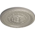 thumbnail image 3 of Ekena Millwork 11 1/2"OD x 1"P Palmetto Ceiling Medallion, Hand-Painted Pearl White, 3 of 7