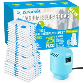 12 PACK COMBO: 8 Jumbo Vacuum Seal Space Saver Storage Bag 47X32 + 4  Travel Roll Up Bag 