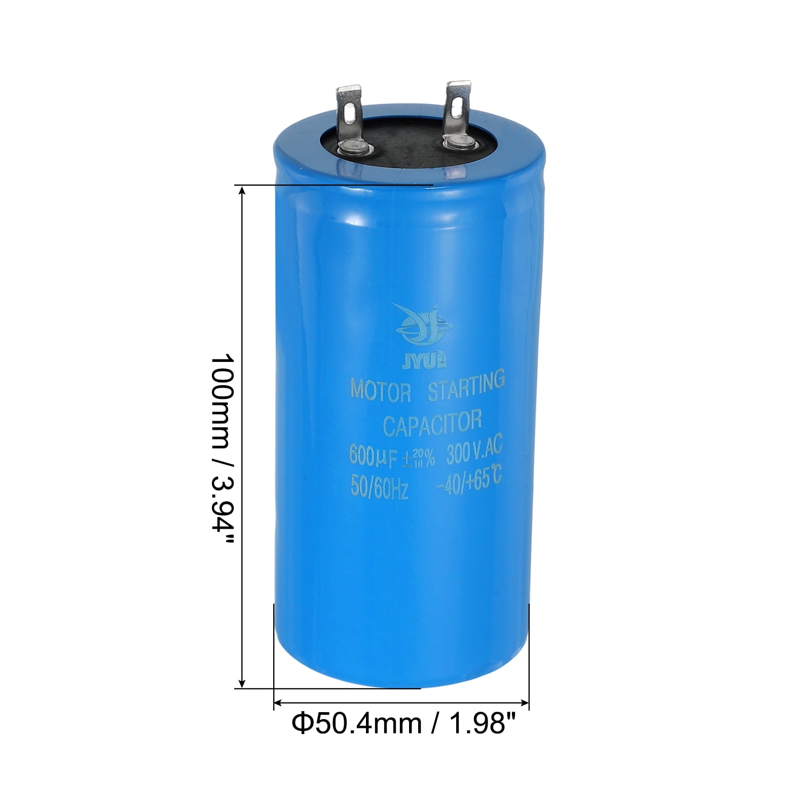 Uxcell Motor Start Capacitor, 600uf 300V CD60 Running Capacitor Starting Capacitor for Air Conditioners, Electric Motor Starts Running