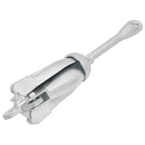 vidaXL Folding Anchor Silver 8.8 lb Malleable Iron