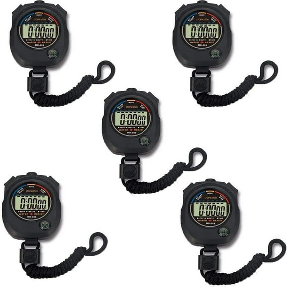 Digital Stopwatch Timer - Interval Timer with Large Display (Stopwatch*5)